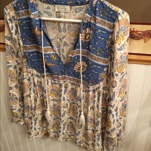 Lucky Brand tasseled top